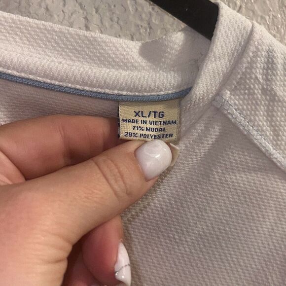 ✨Tommy Bahama Tropicool Paradise V-Neck Sz XL White T-Shirt✨ - Picture 9 of 9